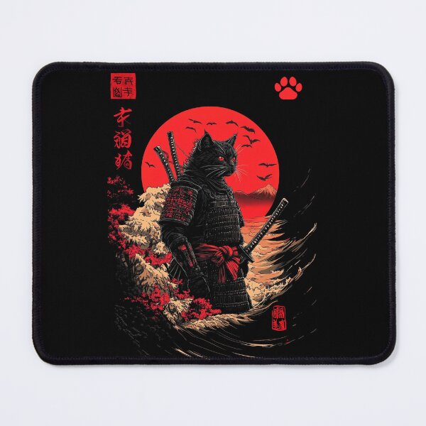 Item preview, Black Samurai Cat 2 designed and sold by TheSamuraiCat.