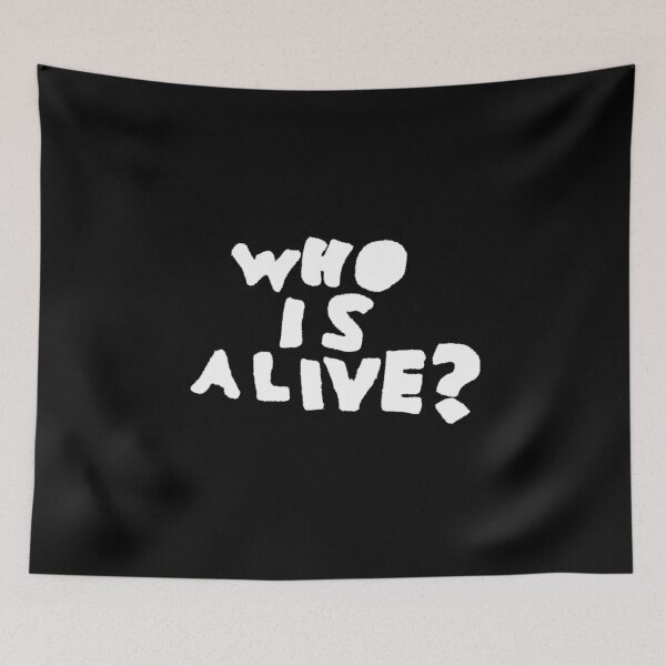 Item preview, WHO IS ALIVE? (Severance) (white font) designed and sold by splode.