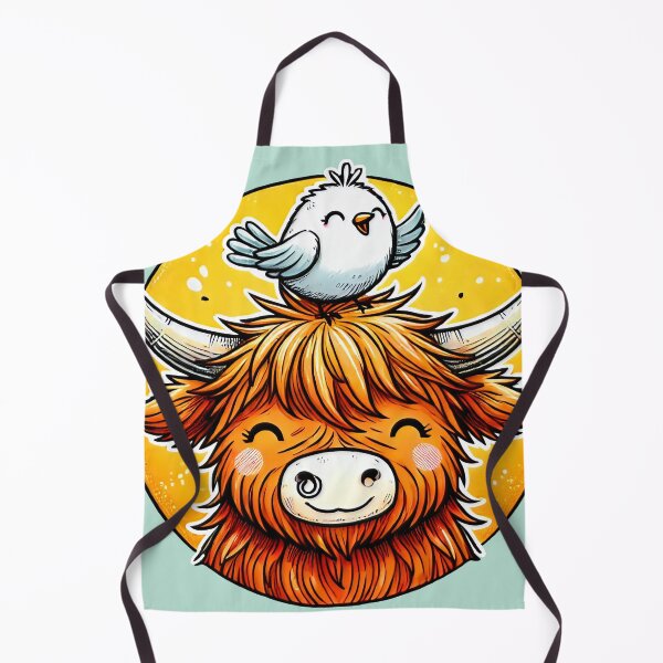Item preview, Highland Cow and Silkie Chicken Farmyard Friends designed and sold by ChrisButler.