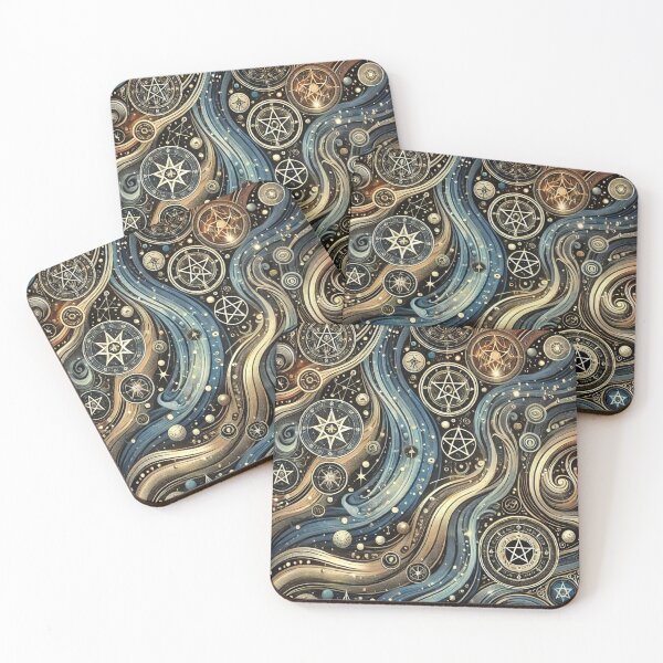 Item preview, Celestial Flow of Stars and Symbols: Mystical Cosmic Design designed and sold by TeslaSt0re.