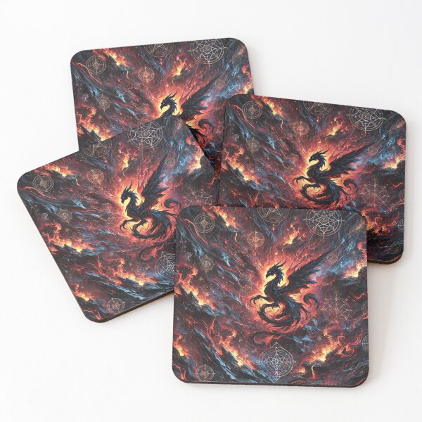 Item preview, Fiery Phoenix Ascending in Mystical Flames: Mythical Firebird Art designed and sold by TeslaSt0re.