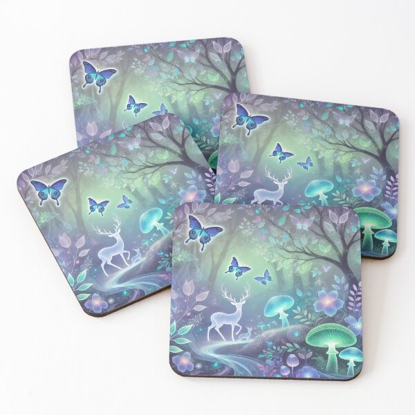 Item preview, Enchanted Forest of Luminescent Dreams: A Magical Nature Wonderland designed and sold by TeslaSt0re.