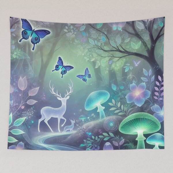 Item preview, Enchanted Forest of Luminescent Dreams: A Magical Nature Wonderland designed and sold by TeslaSt0re.