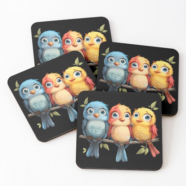 Aperçu de l'œuvre Trois petits oiseaux créée et vendue par Simply Figs.