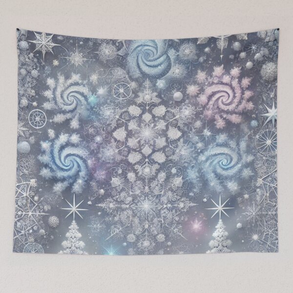 Item preview, Frozen Galaxy of Intricate Snowflakes: Winter Wonderland Art designed and sold by TeslaSt0re.
