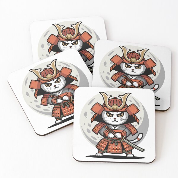 Item preview, Guardian of the Moon Samurai Cat designed and sold by IconsStyles.
