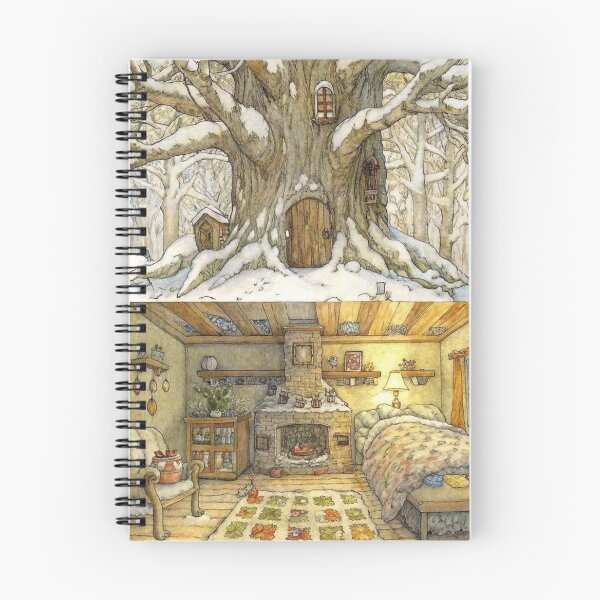 Item preview, a whimsical scene that blends nature with homey comfort. designed and sold by MarketByte.