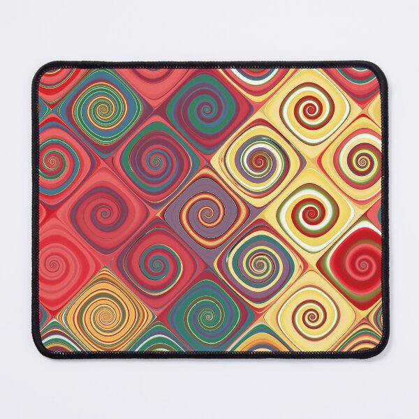 Item preview, Retro swirls colorful abstract pattern designed and sold by pinkal.