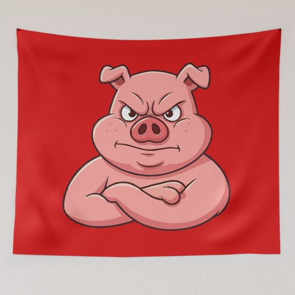 Item preview, Angry pig designed and sold by Attic-Junk.