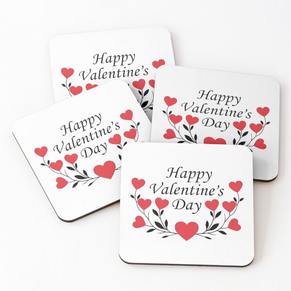 Item preview, Lovely Happy Valentine's Day Design designed and sold by Black-WhiteFUN.