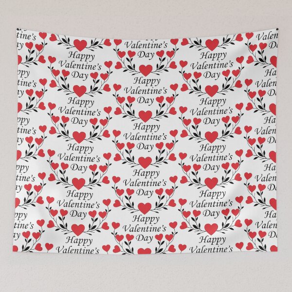 Item preview, Lovely Happy Valentine's Day Design designed and sold by Black-WhiteFUN.