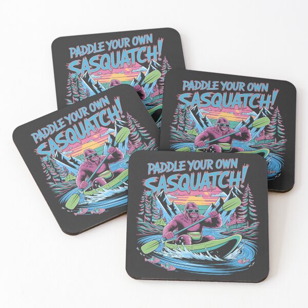Item preview, Sasquatch Bigfoot Outdoors - Bigfoot Kayaking: Paddle Your Own Sasquatch Tee designed and sold by stickercuffs.