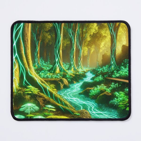 Item preview, Luminous Forest of Electric Vines: Mystical Energy Pathway designed and sold by TeslaSt0re.