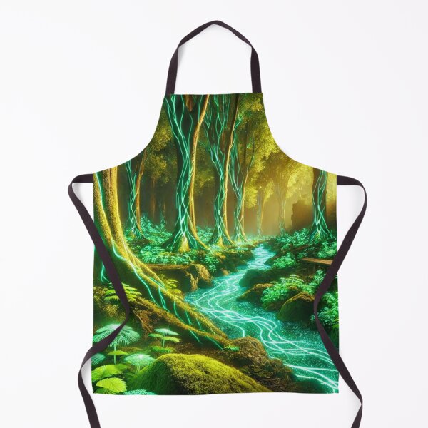 Item preview, Luminous Forest of Electric Vines: Mystical Energy Pathway designed and sold by TeslaSt0re.