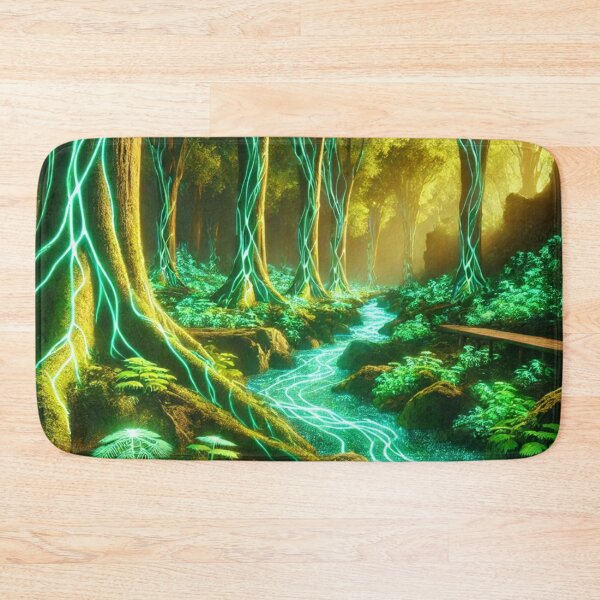 Item preview, Luminous Forest of Electric Vines: Mystical Energy Pathway designed and sold by TeslaSt0re.