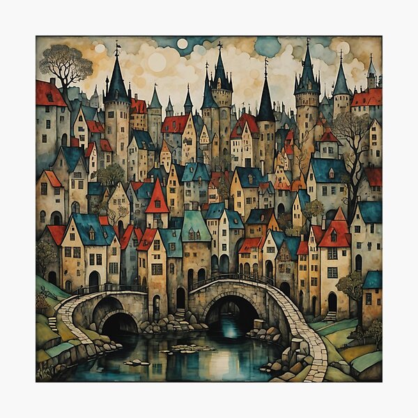 Item preview, Naive Northern Europe Town designed and sold by BDSkipper.