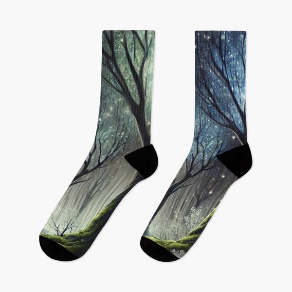 Item preview, Starlit Enchanted Forest: Mystical Twilight Trees and Night Sky designed and sold by TeslaSt0re.