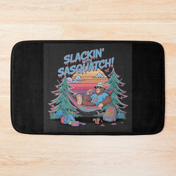Item preview, Sasquatch Bigfoot Outdoors - Slackin’ with Sasquatch: Bigfoot 90s Chill Tee designed and sold by stickercuffs.