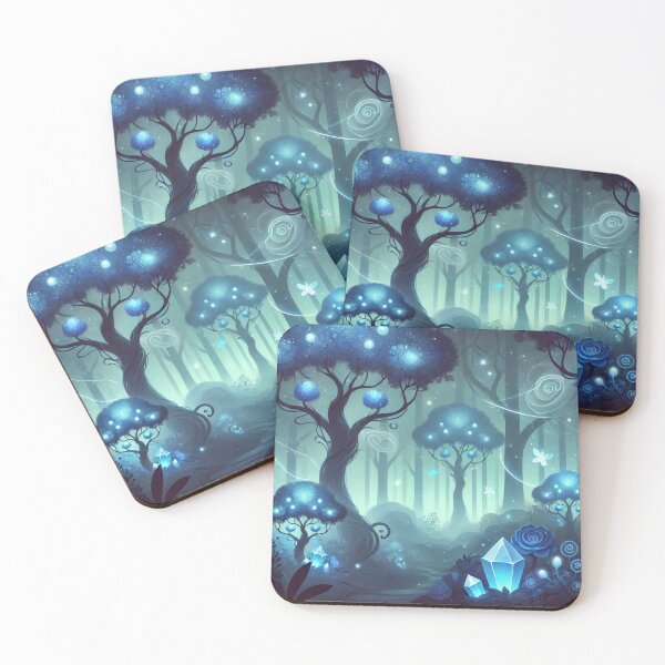 Item preview, Crystal-Lit Forest: Mystical Glow of Fantasy Gems and Nature designed and sold by TeslaSt0re.