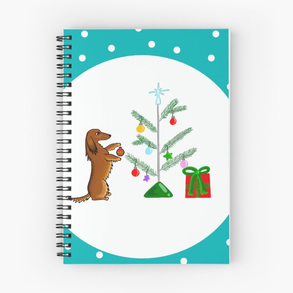 Item preview, Festive Doxie_teal designed and sold by NeonEye-Designs.