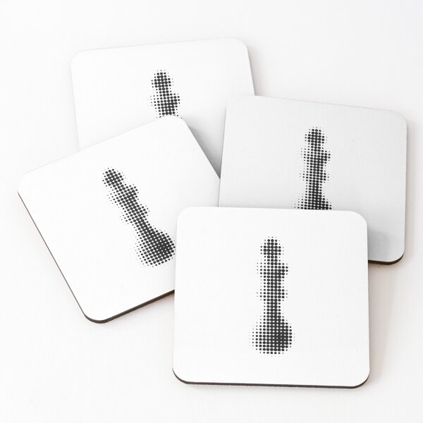Item preview, Halftone Chess King Black Design designed and sold by trepiu.