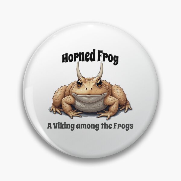 Item preview, Horned Frog The Viking Among The Frogs, Frogs lovers Gifts  designed and sold by kjp-design.