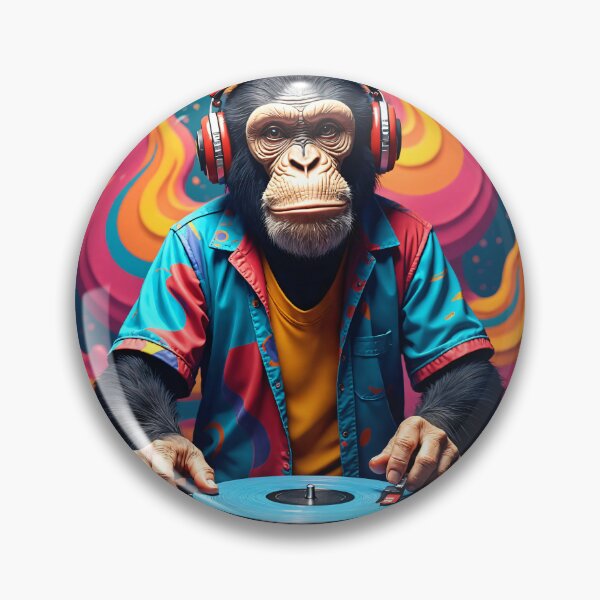 Item preview, Cool Chimpansee Party DJ designed and sold by TheArtOfPat.