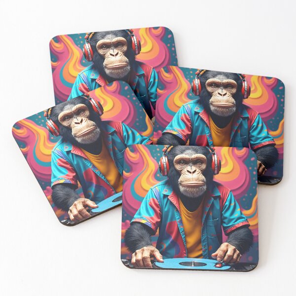 Item preview, Cool Chimpansee Party DJ designed and sold by TheArtOfPat.