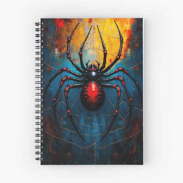Item preview, Vibrant Artistic Depiction of a Spider on a Colorful Abstract Background designed and sold by GoodArtPix.