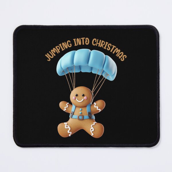 Item preview, Jumping Into Christmas Skydiving Cookie Gingerbread Man 2 designed and sold by Designed-By-KC.
