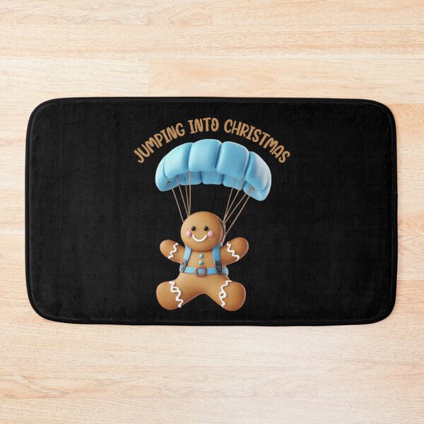 Item preview, Jumping Into Christmas Skydiving Cookie Gingerbread Man 2 designed and sold by Designed-By-KC.