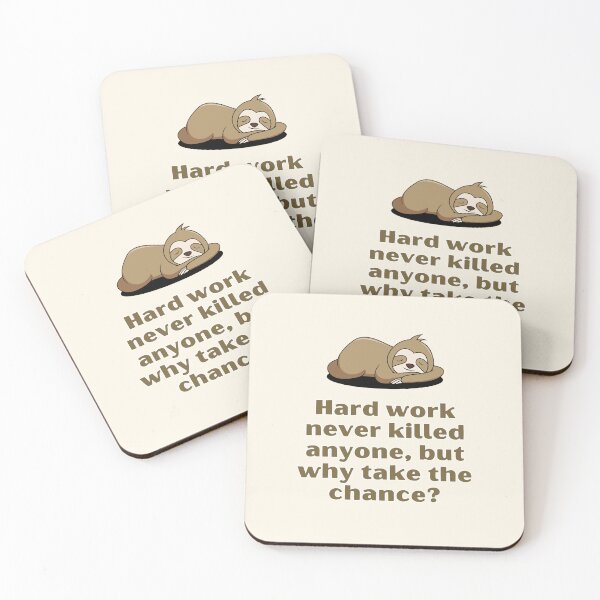 Item preview, Fun Quote, Hard work never killed anyone, by why take the risk? designed and sold by VarnaChitra.
