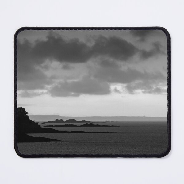 Item preview, Dinard bay at cloudy sunset, black and white designed and sold by Pascal-F.