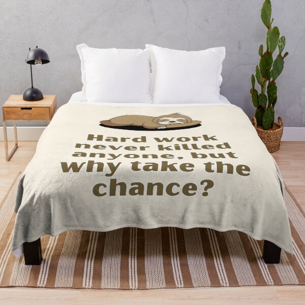 Item preview, Fun Quote, Hard work never killed anyone, by why take the risk? designed and sold by VarnaChitra.