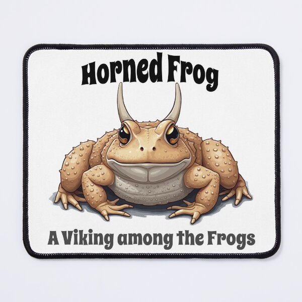 Item preview, Horned Frog The Viking Among The Frogs, Frogs lovers Gifts designed and sold by kjp-design.