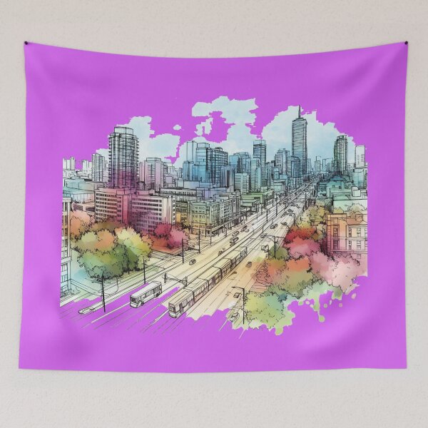 Item preview,  Islington & Bloor: 3D Cityscape from West to East , designed and sold by PaintMeWorld.