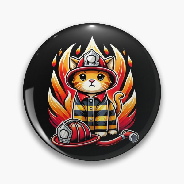 Item preview,  Fireman cat designed and sold by SaNNty.