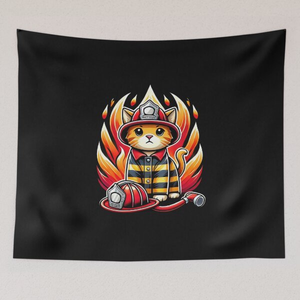 Item preview,  Fireman cat designed and sold by SaNNty.