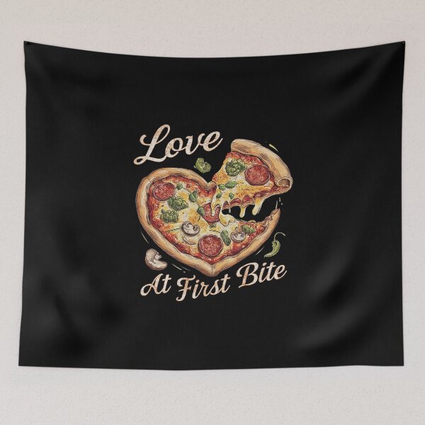 Item preview, Heart-Shaped Pizza Design with Cheesy Love Theme designed and sold by love3617.