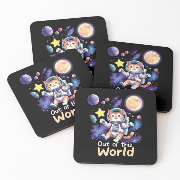Item preview, Out Of This World Space Astronaut Cat Intergalactic Adventure Astro Cat  designed and sold by Kia Blaze.