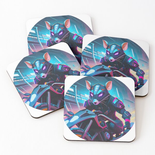 Item preview, Samuarai Rat on a motorcycle designed and sold by BADESIGNZZ.