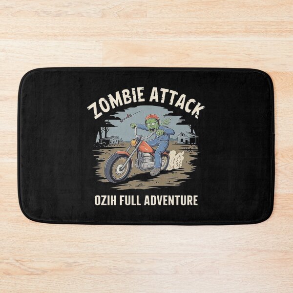 Item preview, Zombie Adventure on a Motorcycle Illustration designed and sold by love3617.