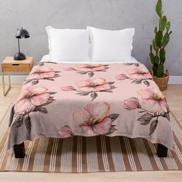 Item preview, Illustration of Japanese Pink Flowers designed and sold by Quijote-.