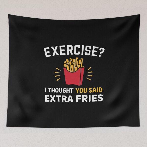 Item preview, Extra Fries Humor Design with French Fry Art designed and sold by love3617.