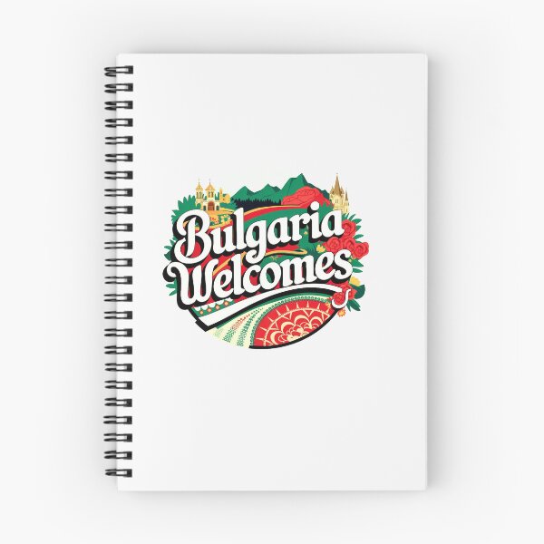 Item preview, Bulgaria Welcomes Flag Map Sofia, Damascus Rose, designed and sold by AnimalsDH305.