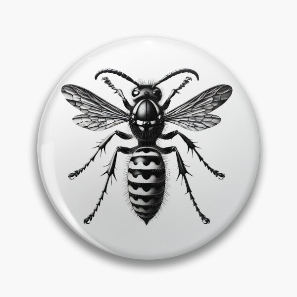 Item preview, Intricate Wasp Illustration designed and sold by becauseturkey.