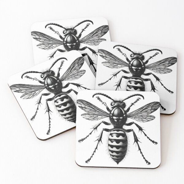 Item preview, Intricate Wasp Illustration designed and sold by becauseturkey.