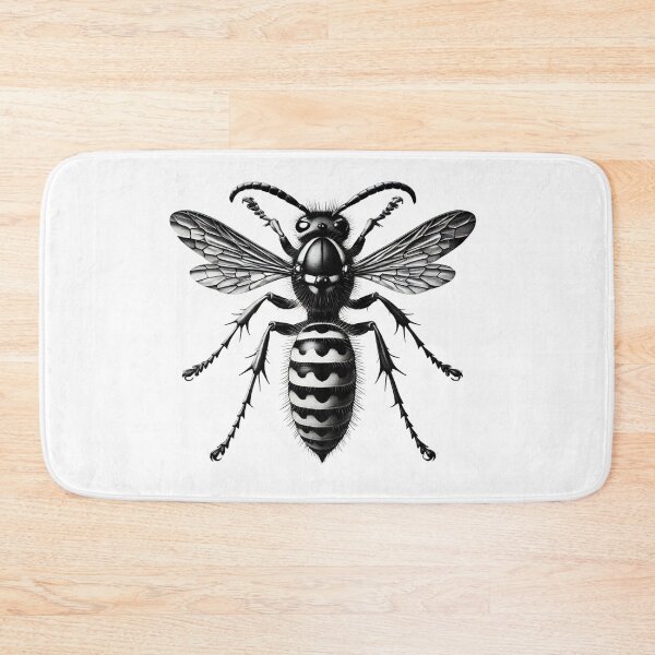 Item preview, Intricate Wasp Illustration designed and sold by becauseturkey.