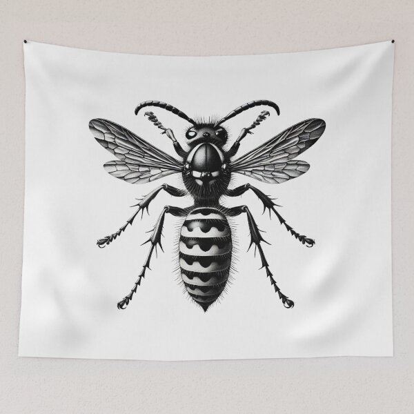 Item preview, Intricate Wasp Illustration designed and sold by becauseturkey.