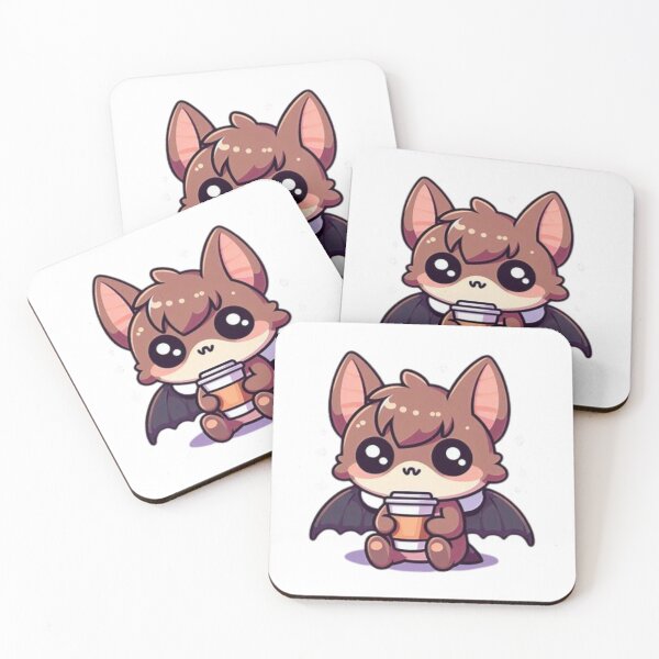 Item preview, bat with coffee designed and sold by Eternalski.